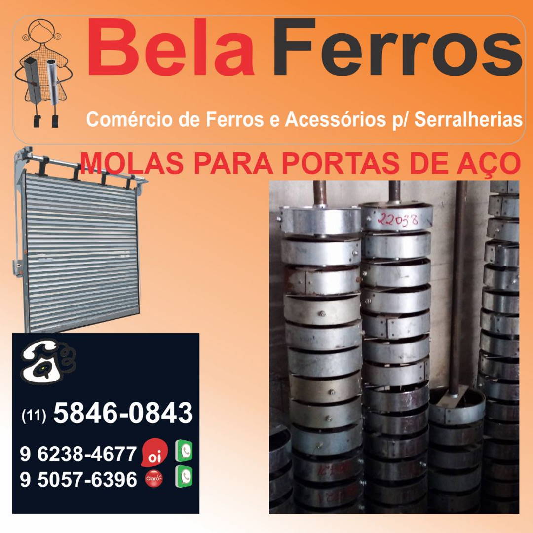 Molas Para Portas De Aço De Enrolar Bela Ferros