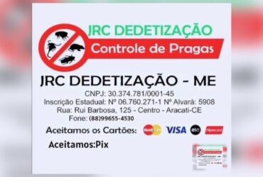 Aracati CE Dedetização profissional