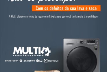 Multitec realiza manutenção em lava e seca