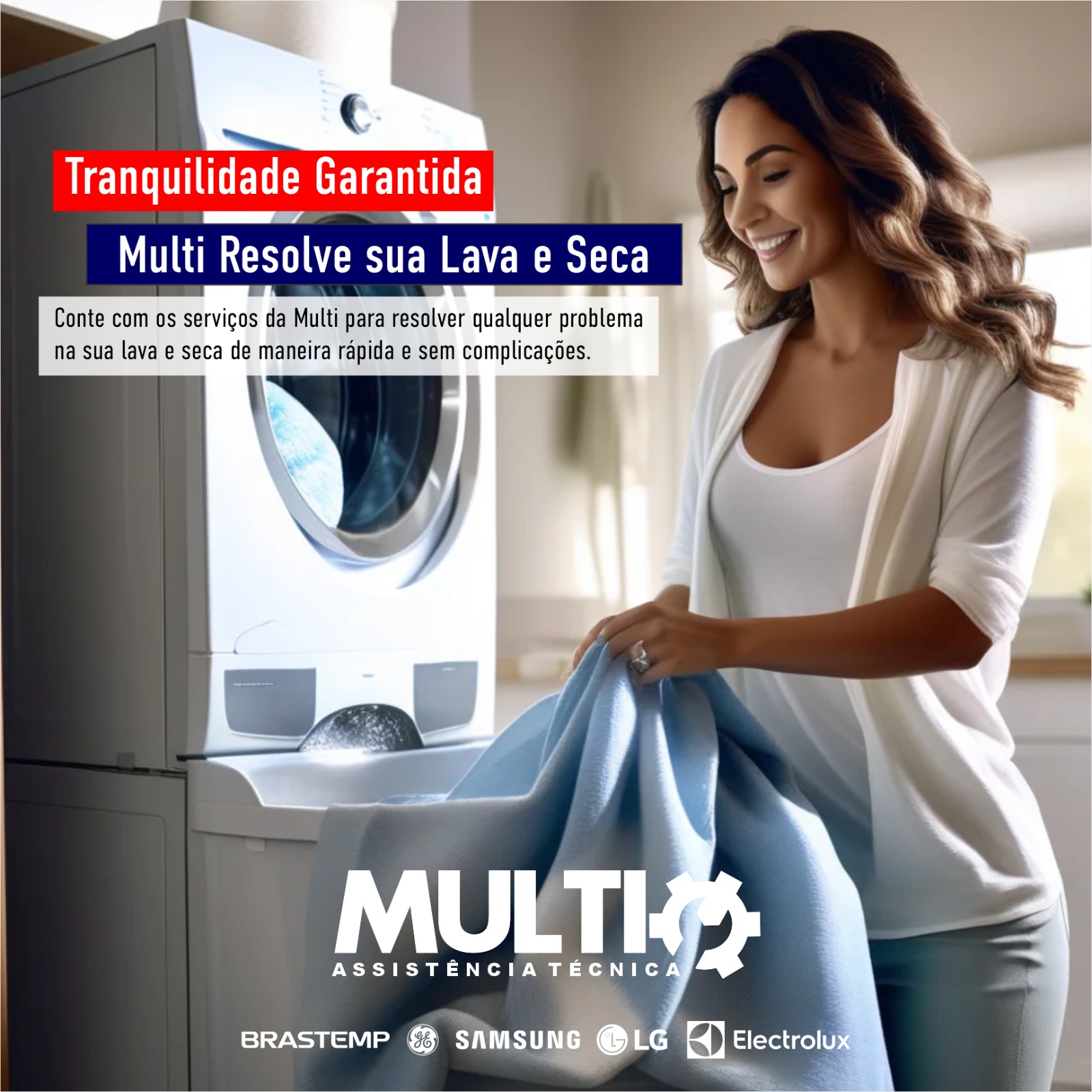 Manutenção de lavadora de roupas Electrolux pela Multi em SP