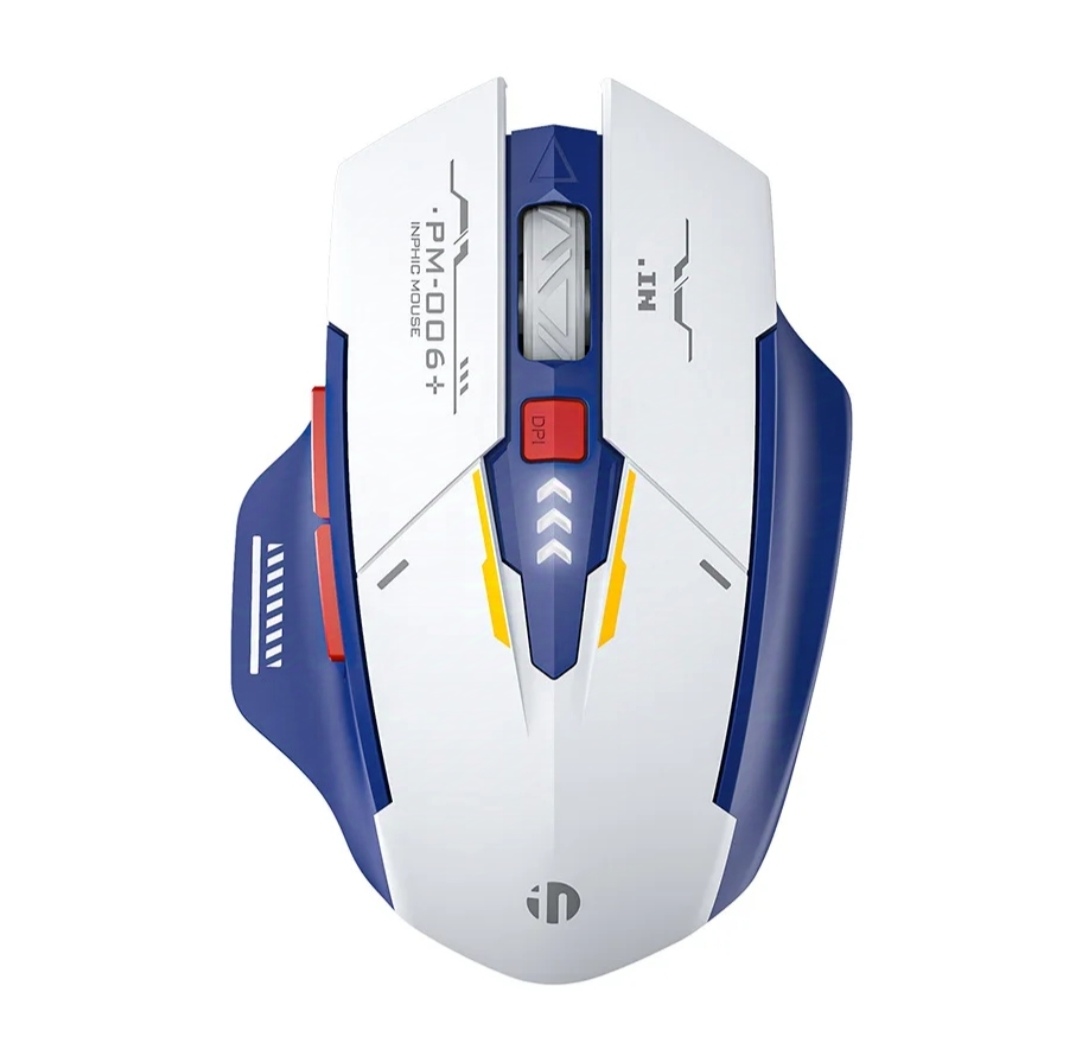 Mecha Edition 2.4G Wireless Mouse Silent Rechargeable Mouse Type-C LED Light Mouse For Computer PC Laptop Office Gaming