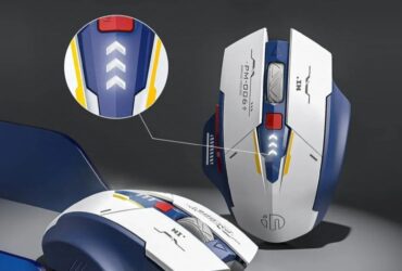 Mecha Edition 2.4G Wireless Mouse Silent Rechargeable Mouse Type-C LED Light Mouse For Computer PC Laptop Office Gaming