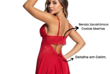 Camisola Sexy Sem Bojo + Calcinha