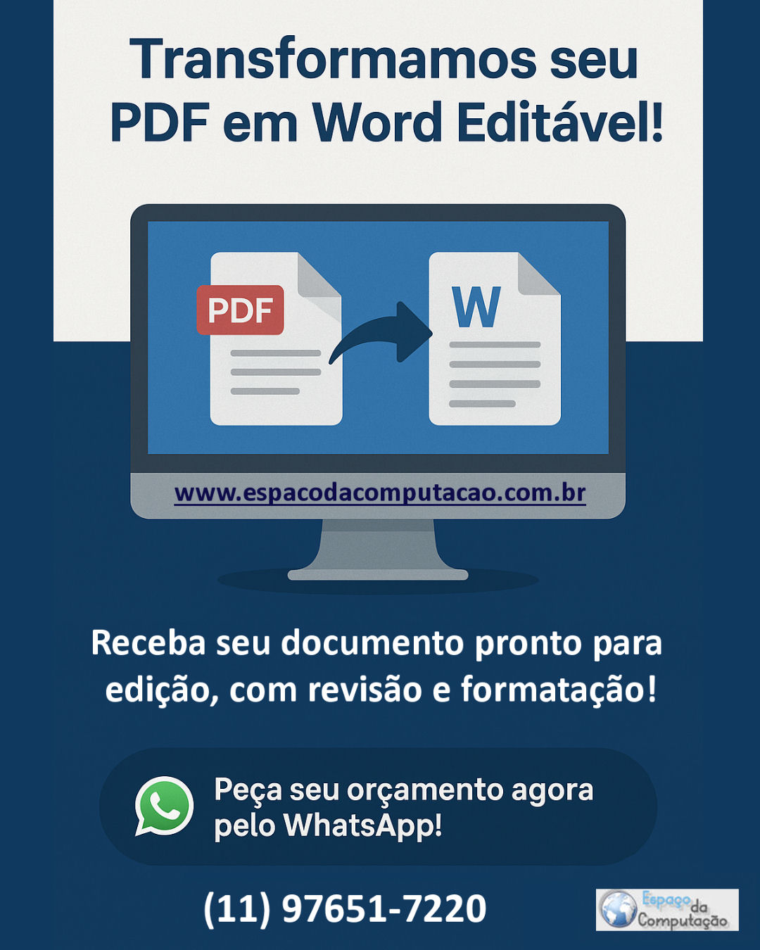Transforme seu PDF em Word Editável com Rapidez e Qualidade – Serviço Profissional de Digitação