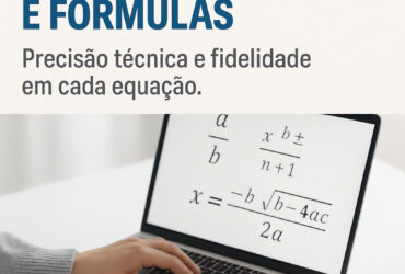 Digitação de Textos com Expressões e Fórmulas Matemáticas