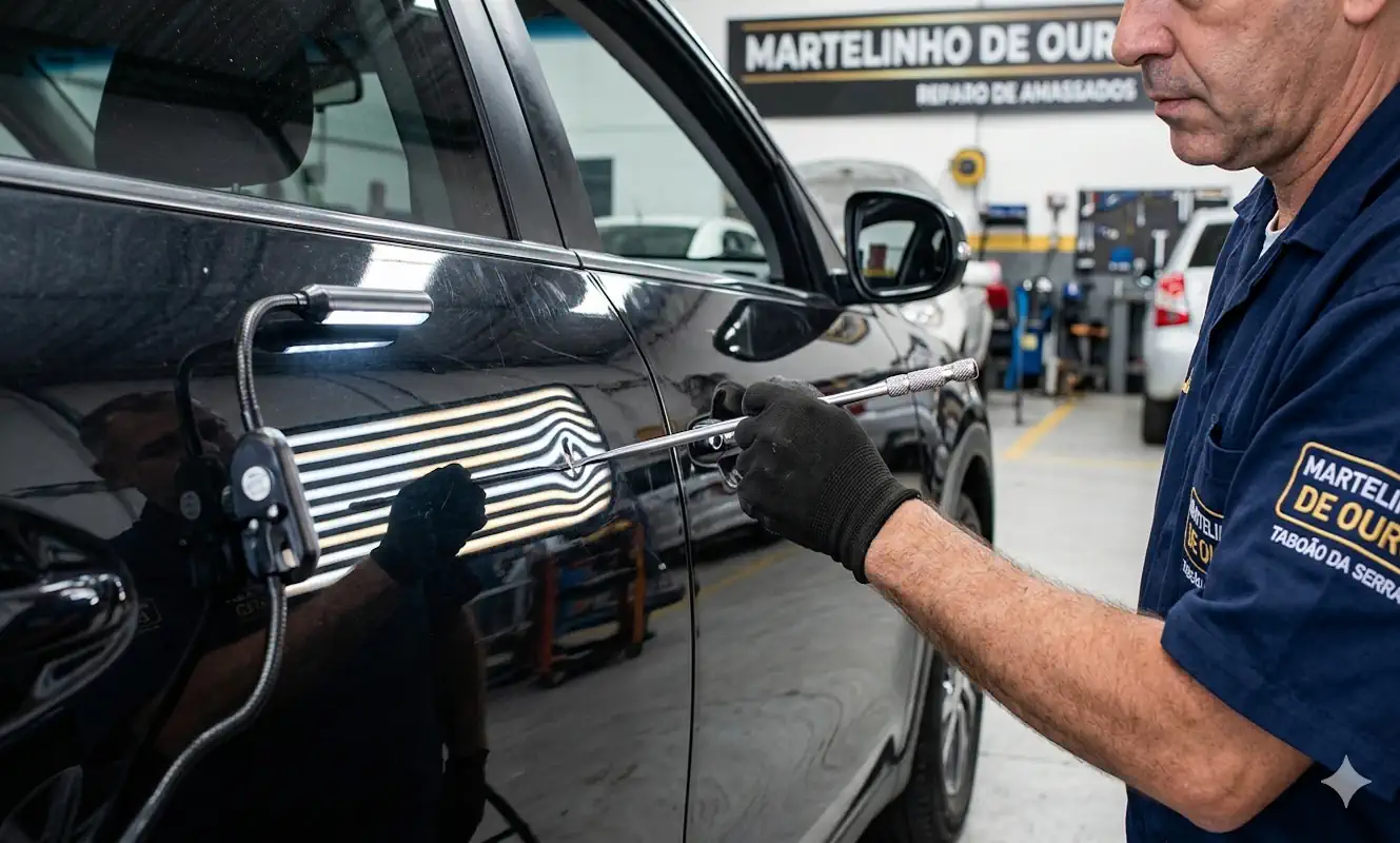 Recuperar Amassado na Lataria do Carro com Martelinho de Ouro