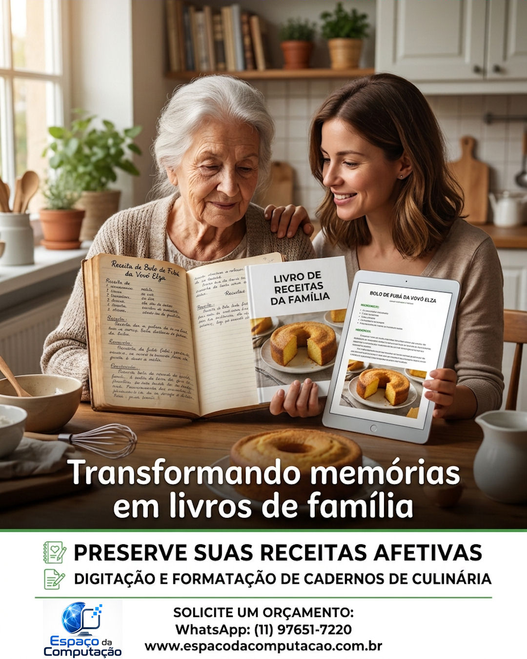 Transforme as Receitas da Sua Família em uma Herança Inesquecível